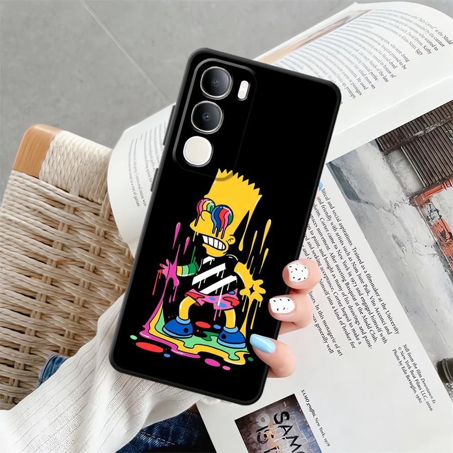 The S-simpsons Cartoon Phone Cover Case for Vivo V21E V23 V25 V30 Y51S Y78 Y71 Y91 V27 Y75 Y81 Y53S V29 Y50 Y95 Y52S Y93