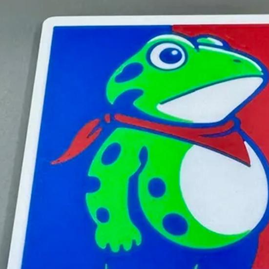 1/2Pcs Resist Frog Wall Decoration 3D Printed Vintage Attitude Frog Wall Art Sculpture Hilarious Home Office Living Room Wall Hanging Ornament