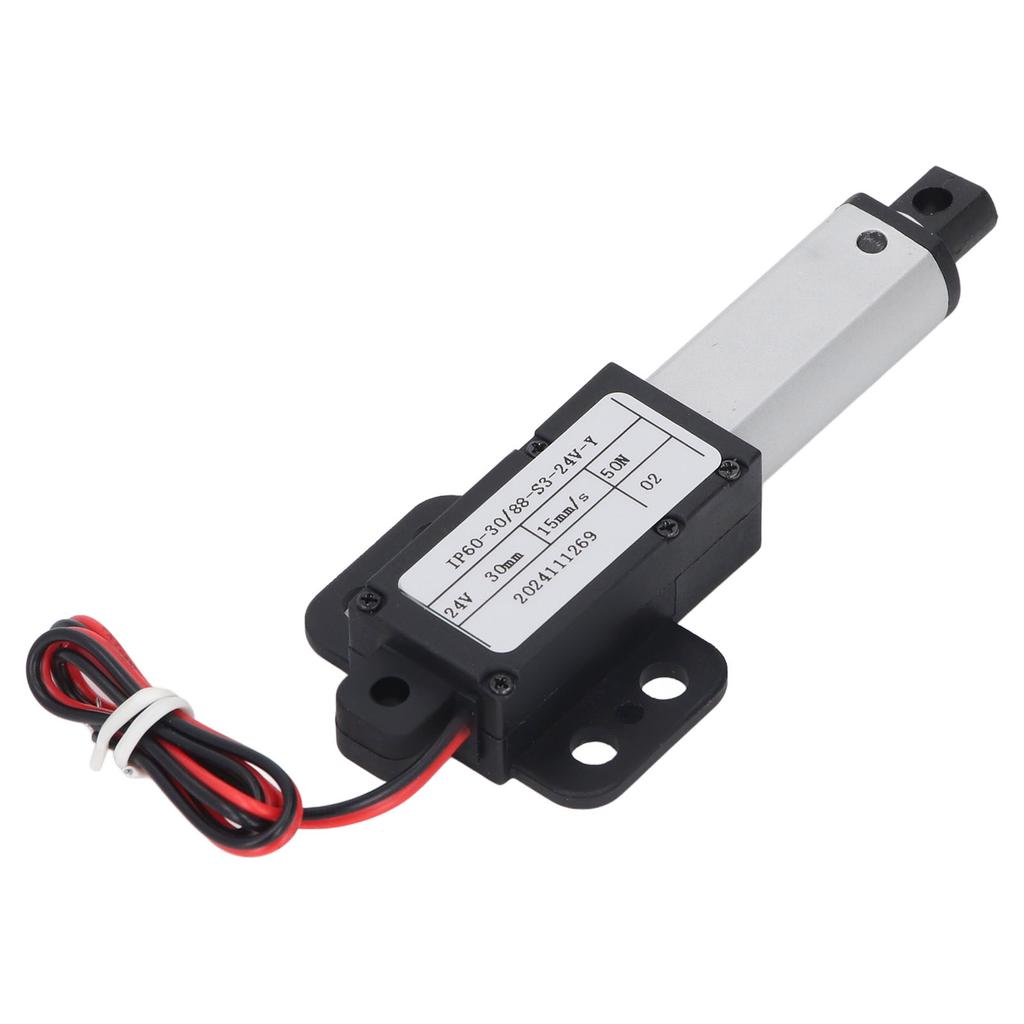 Mini Electric Linear Actuator 24V 30mm Stroke 50N Thrust 15mms Speed IPX4 Water Proof Electric