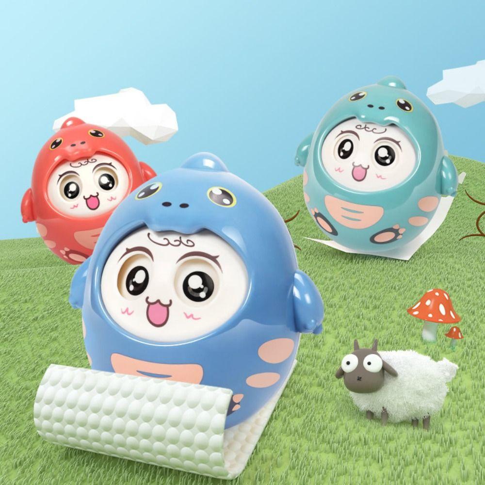 Crafts Tummy Time Rocking Toy Handmade Face Changing Doll Tumbler Rocking Toy  Children Girls Boys