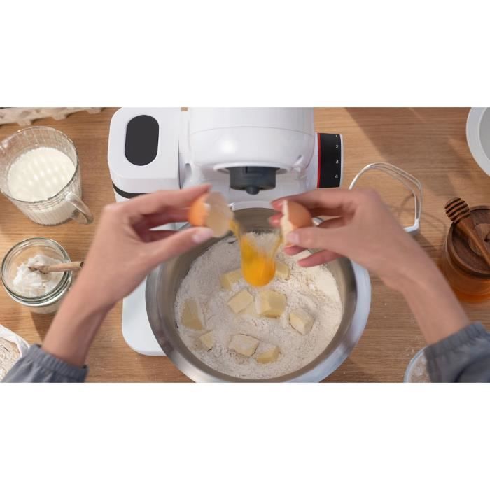 Compact Multi-function Robot - BOSCH MUMS2EW20 - Stainless Steel Bowl - 3 Discs - 1.25L Blender - Pastry Kit Included - White