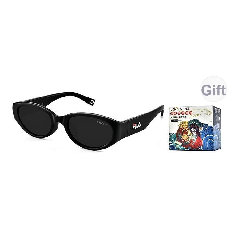 

FILA Modern Trendy Outdoor Narrow Frame Polarized Sunglasses UV Protection Cat Eye Sunglasses Unisex sunglasses SFID47F Without Gift Box,Black