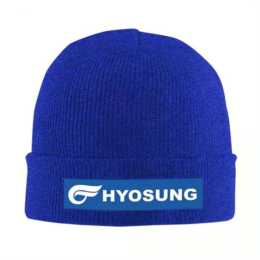 Hyosung Motorcycle Warm Knitted Cap Fashion Bonnet Hat Autumn Winter Outdoor Beanies Hats for Unisex Adult