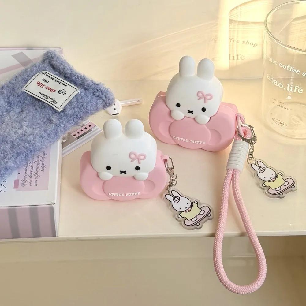 Miffy Rabbit Case for AirPods Pro 3 AirPods 4 AirPods 3 Cute Cartoon Protective Cover Shockproof Headphone Shell Stylish Gift