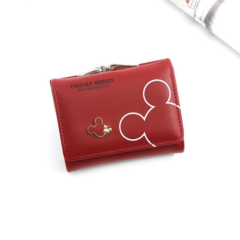 Mickey Mouse Girls Wallet With Pu Leather Material And Cartoon Print For Daily Use