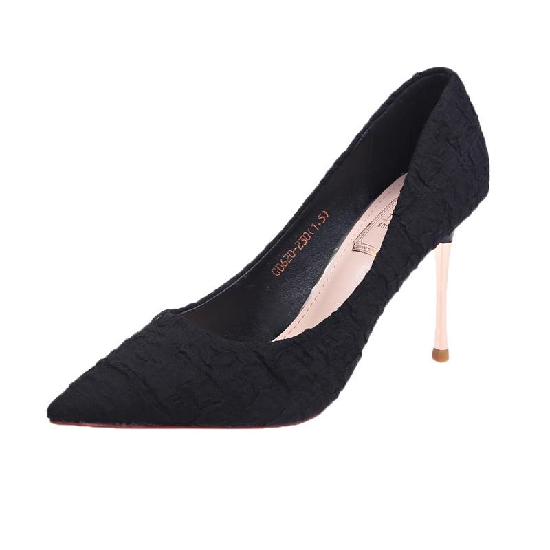 Autumn new small fresh girl sexy high heels women's shoes thin heel pointed single shoes women