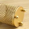 1pc Nordic Style Golden Metal Pen Holder, Multi-Purpose Organizer for Beauty Tools, Decorative Storage Cup for Desk Decoration