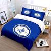 Millwall Lion Logo Blue Print Bedding Duvet Cover Set Duvet Cover Pillowcases  (1*Duvet Cover 2*Pillowcases, without duvet insert)