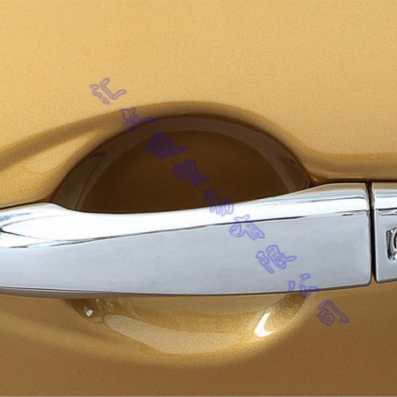 For Nissan Qashqai J11 2015- Car Accessories ABS Chrome Door Handle Cover Without Smart Key Hole Catch Cap Trim Molding 2018