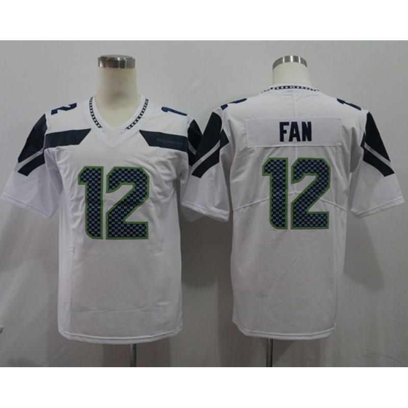 Seattle Seahawks Retro Embroidered Football Jersey Training Tee Men Women - Cotton Blend Athletic Top