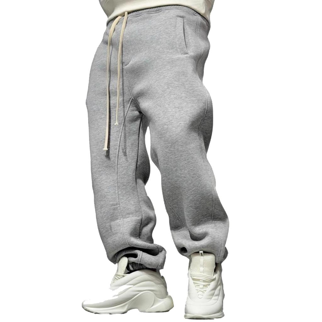Men's Color Thickened Sports Sweatpants And Men's Casual Tapered Long Pants