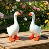New Simulation White Goose Resin Ornaments Courtyard Garden Cute Animal Decoration Outdoor Tabletop Furnishings