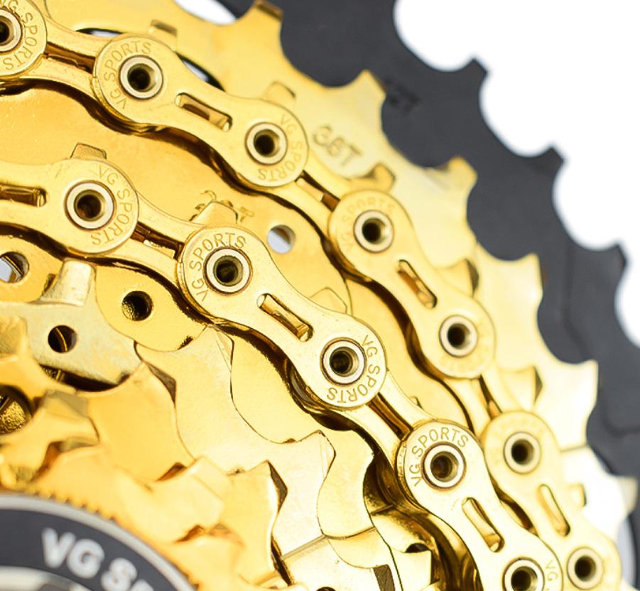MTB Mountain Road Bike Steel Bicycle Chain Steel жёлтый