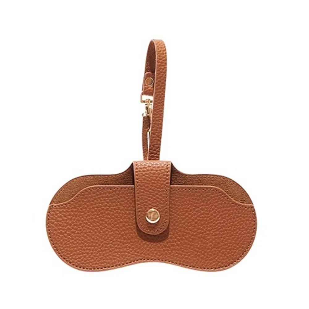 

Cat Pu Leather Glasses Bag Portable Sunglasses Eyeglass Bag Portable Sunglasses Pouch Female коричневый
