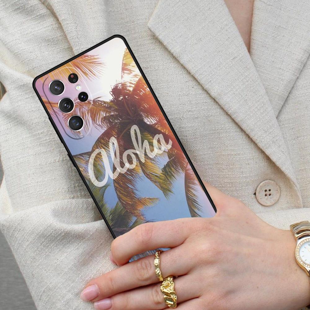 Hello Hawaii Aloha Cell Phone Case for Samsung Galaxy S26 Ultra S25 S24 S23 S22 S21 S20 Note10 Cover