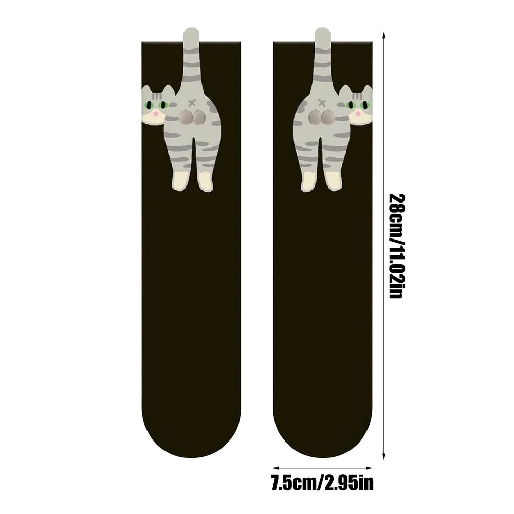 

Cat Lover Socks Funny Cat Crew Socks With Balls Breathable Female Supplies Adorable Hosiery for Daughter Girlfriend Wife Sister 35-39