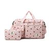 Strawberry Travel Carryall Large Capacity Wet And Dry Separation Duffel Bag Crossbody Gym Bag with Shoes Compartment for Fitness Weekender