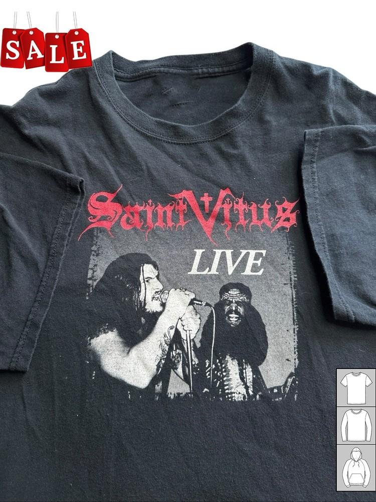 New Popular St Vitus Shirt Saint Vitus Live Concert Black S-235XL Shirt JJ302 Unisex T-Shirt S