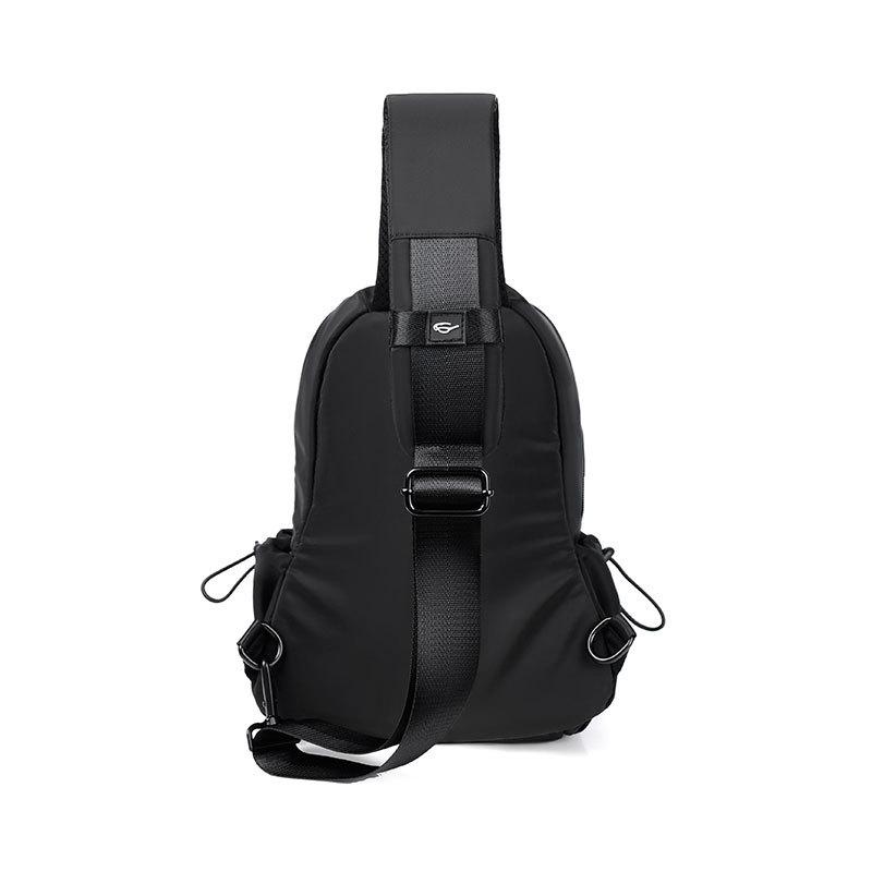 Spring Polyester Grey Chest Bag, Usb Charging Tablet, Single-shoulder Bag, Crossbody Bag