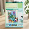 Stress Relief Coloring Activity Trace-By-Groove Guided Book, Clear Artistic Printing with 20 Decorative Double Sided Marker Pen Set Scenes And