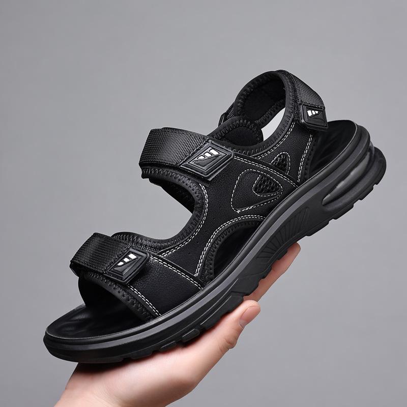 2025 new sandals men's summer trendy men's breathable Baita sports driving outside wearing beach shoes men's air cushion 9962