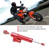 Universal Motorrad Aluminiumlegierung Lenkungsdämpfer Stabilisator Sicherheitskontrolle (rot)
