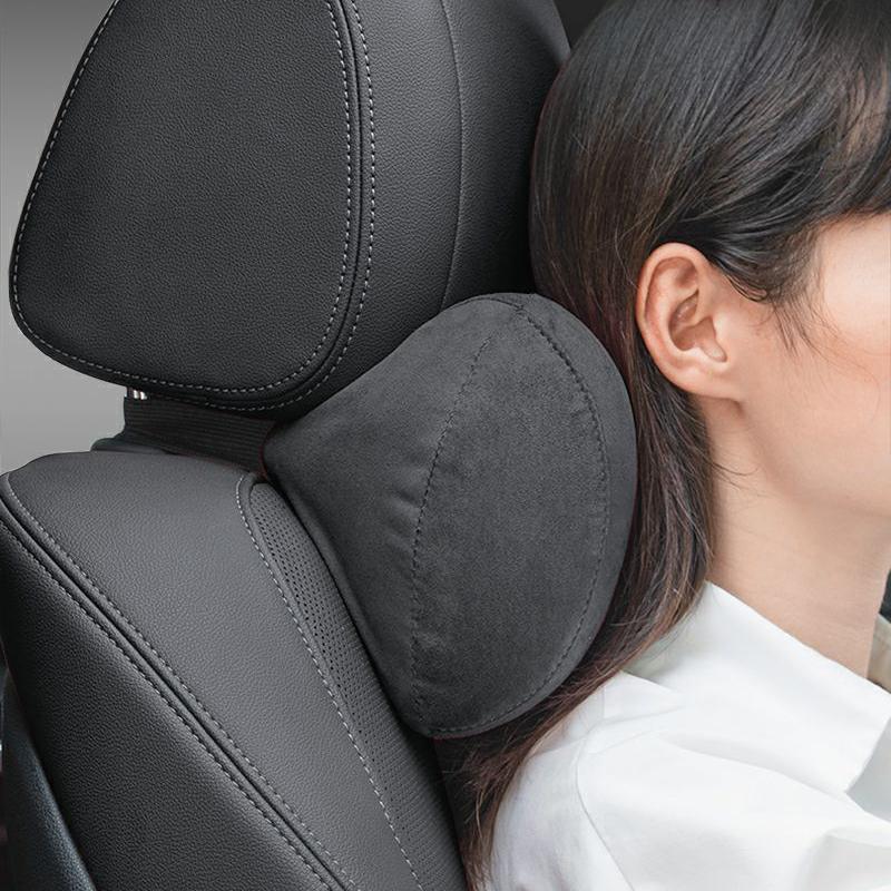 TXBB4 Car Seat Suede Memory Cotton Neck Pillow Headrest For Citroen C3 C5 AIRCROSS C5X C4 Cactus PICASSO e-C3 e-C4 C1 C-Crosser C6 C2