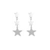 Trendy Frosted Sugar Color Star Alloy Earrings for Women