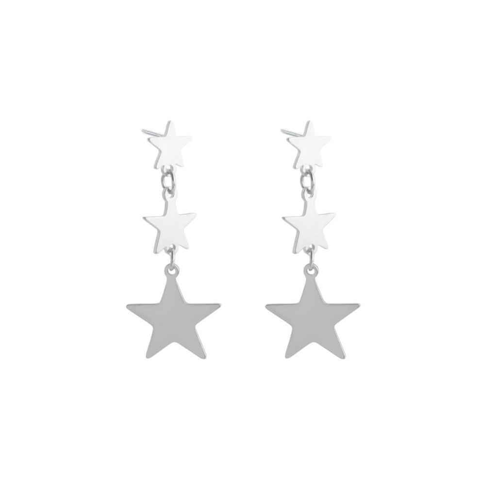 Trendy Frosted Sugar Color Star Alloy Earrings for Women