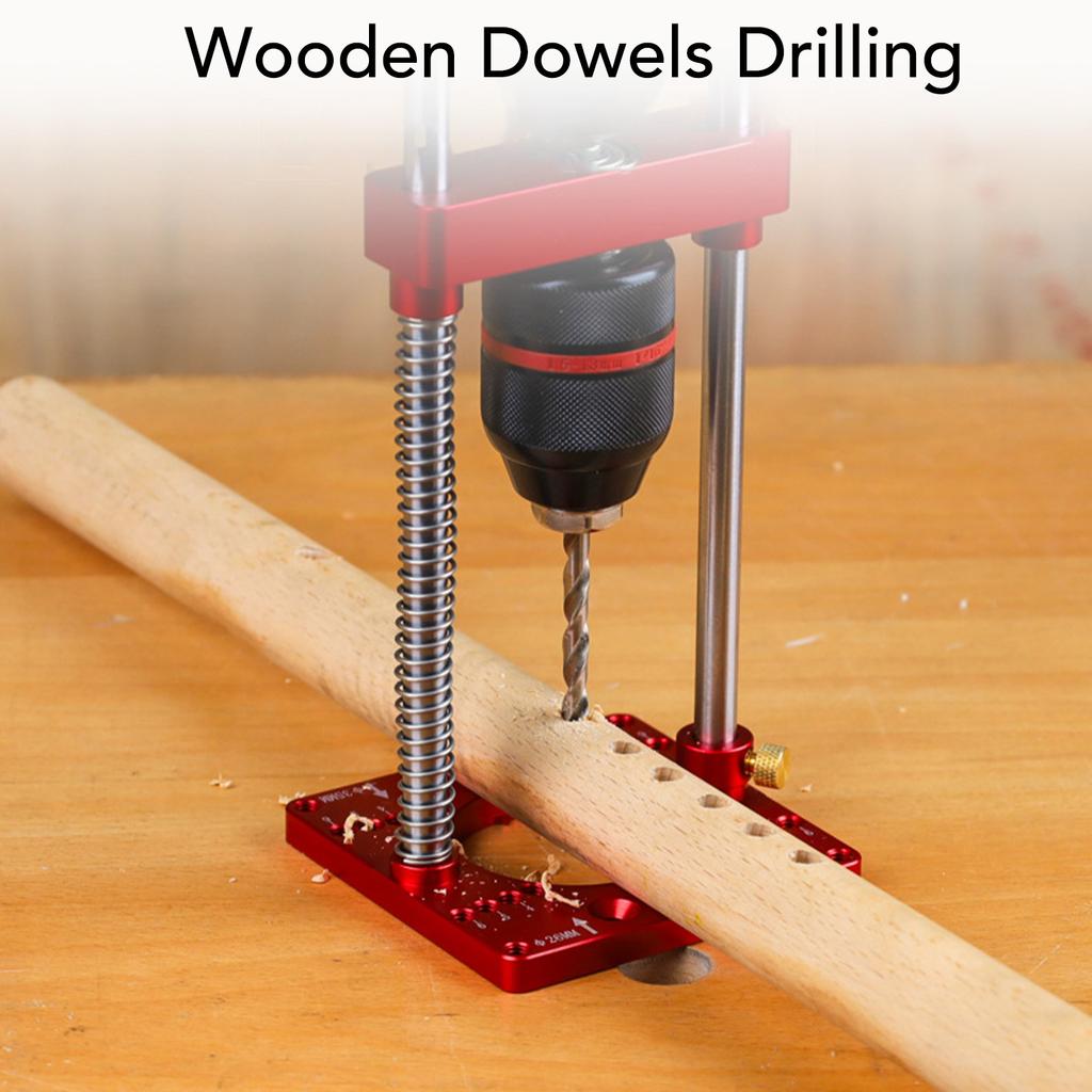 Hand Drill Holder Hand Electric Drill Holder Handheld Bench Drill Fixing Bracket 35mm Hinge Hole Locator for Woodworking