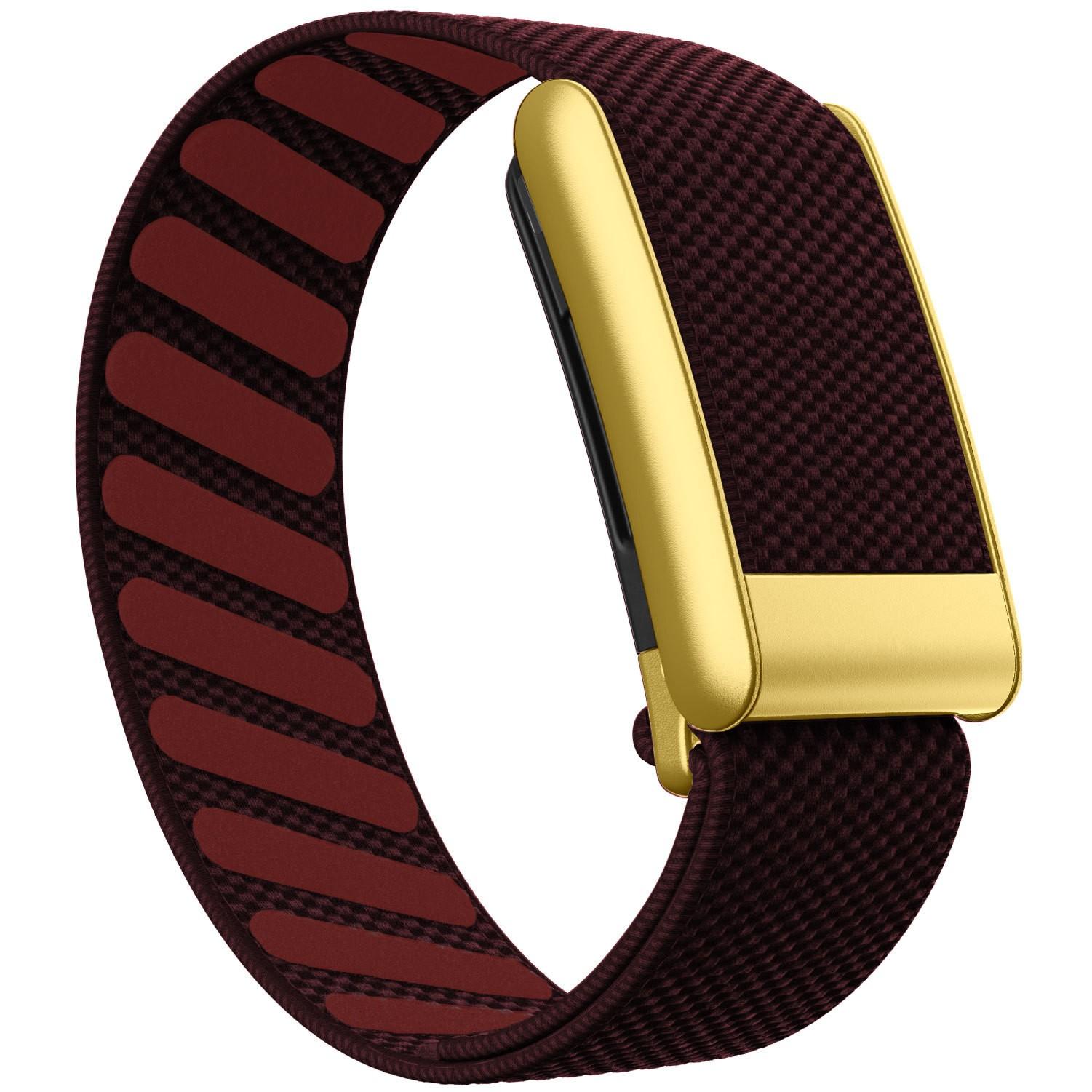 

Підходить для ремінця браслета Whoop 5.0, Еластичний плетений нейлоновий спортивний змінний ремінець Whoop Mg, Золота металева рамка For Whoop MG багряний