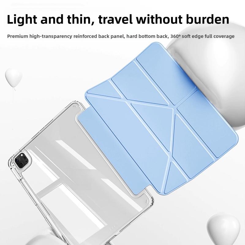 For IPad Huawei Xiaomi Redmi Protective Case Air56 Acrylic Y-Fold Pen Slot 11.5S Tablet Case