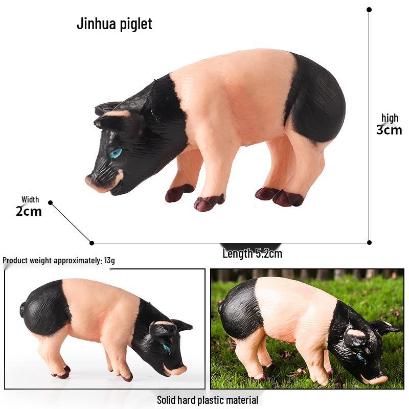Realistic Miniature Pig Sow Figurine Toy Animal Model Ornament