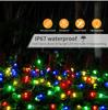 Outdoor Solar String Fairy Light Waterproof Garland Large Solar Panel Fast Charge Lamp for Chritmas Party Garden Decor