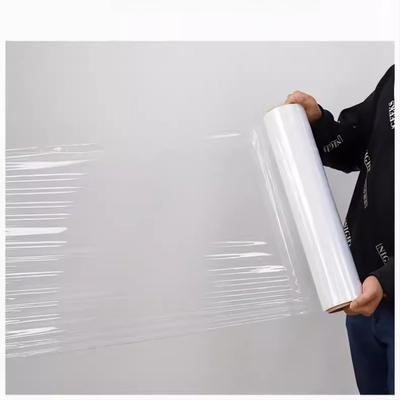 Breite 50cm PE Stretchfolie Industrielle Selbstklebende Verpackungs-Transportfolie Dick 0,02mm Multifunktionale Transparente Stretch-Fixier-Schutzfolien