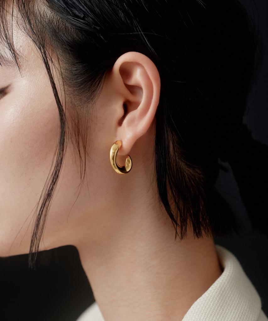 Novice Tokyo Nuance Hoop Pierce [Stainless] / Gold