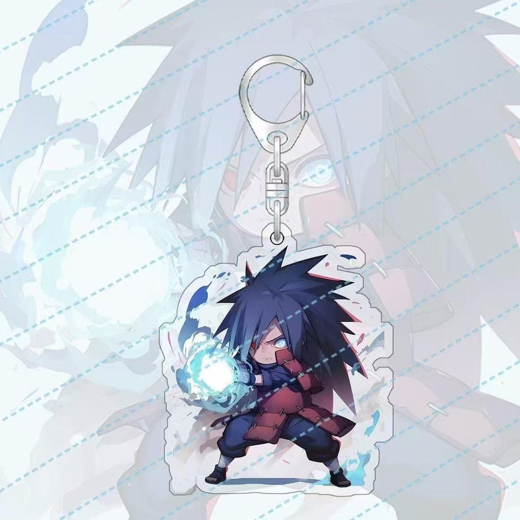 Anime Naruto Acrylic Keychain Accessaries Uzumaki Naruto Cartoon Keyring