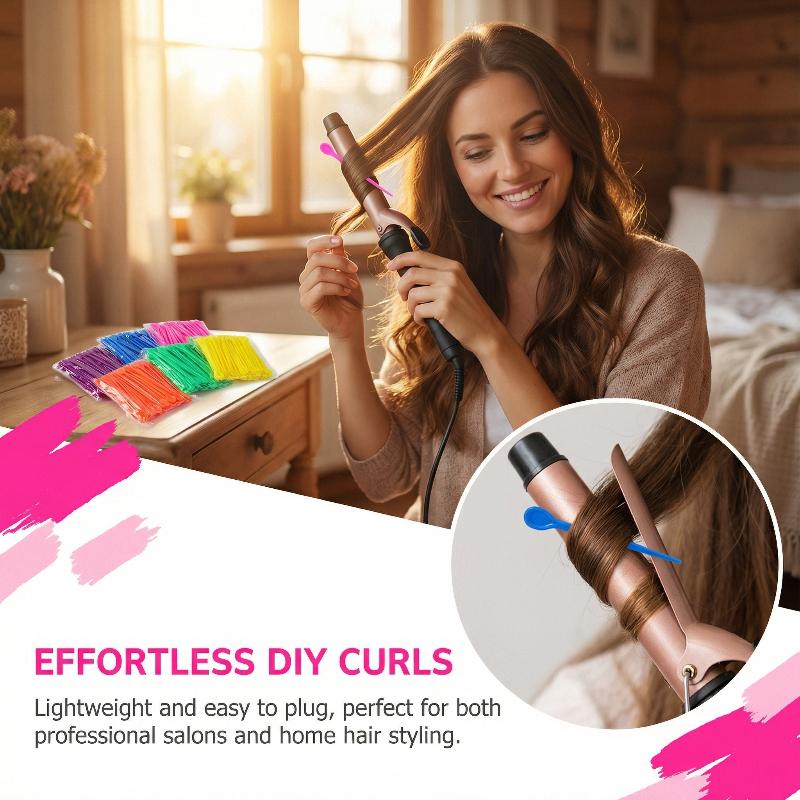 Perming Needles Set for Hair Rollers 100Pcs Plastic Pins Durable Salon Hairdressing Curl Tools