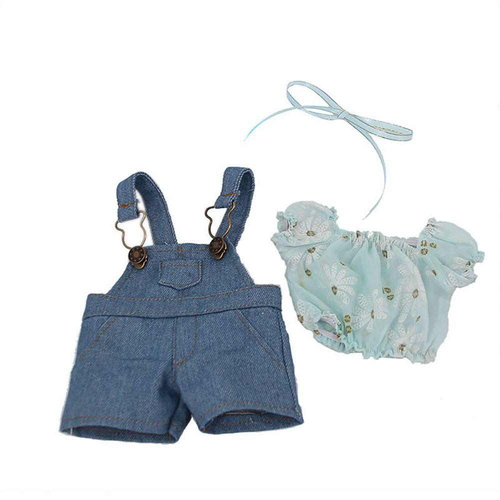 Playing House Dollhouse Accessories Slip Dress Suspender Pants Doll Clothes T-shirt Trousers