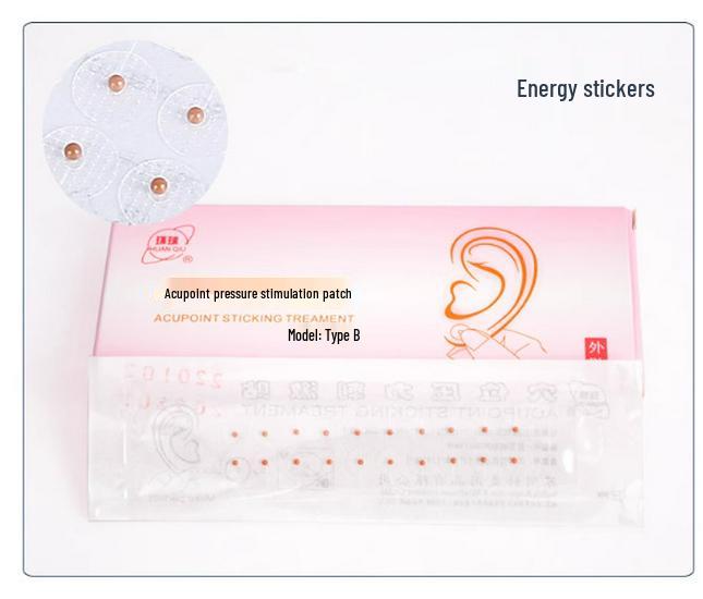 Global Brand Magnetic Ear Acupoint Stimulation Patch with Gold & Silver Beads