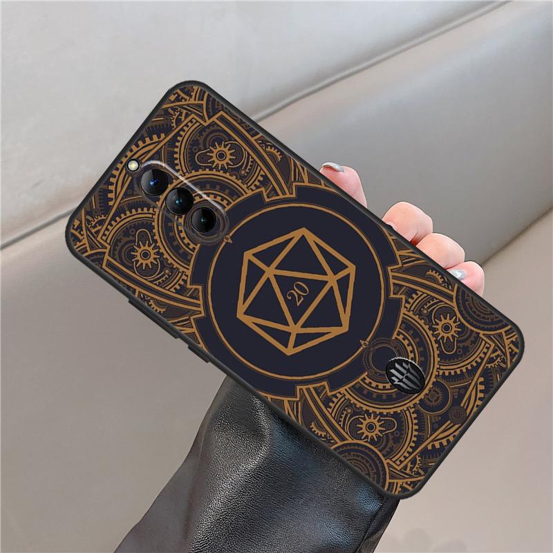 

Magical Polyhedral D20 Dice Case For ZTE Nubia Red Magic 6 7 6S 7S 8S 9S Pro 5G 6R RedMagic 10 Air 8 9 10 Pro Plus Cover Red Magic 9S Pro