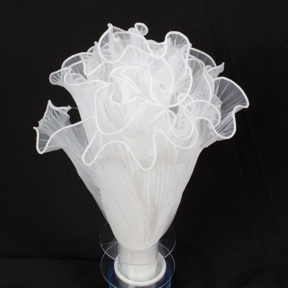 1pc Solid Color Wavy Gauze Lace Net Wrapping Paper Wide Floral Bouquet Wrap for Valentine's Day, Weddings, Birthdays, Gift Packaging & Flower Decor