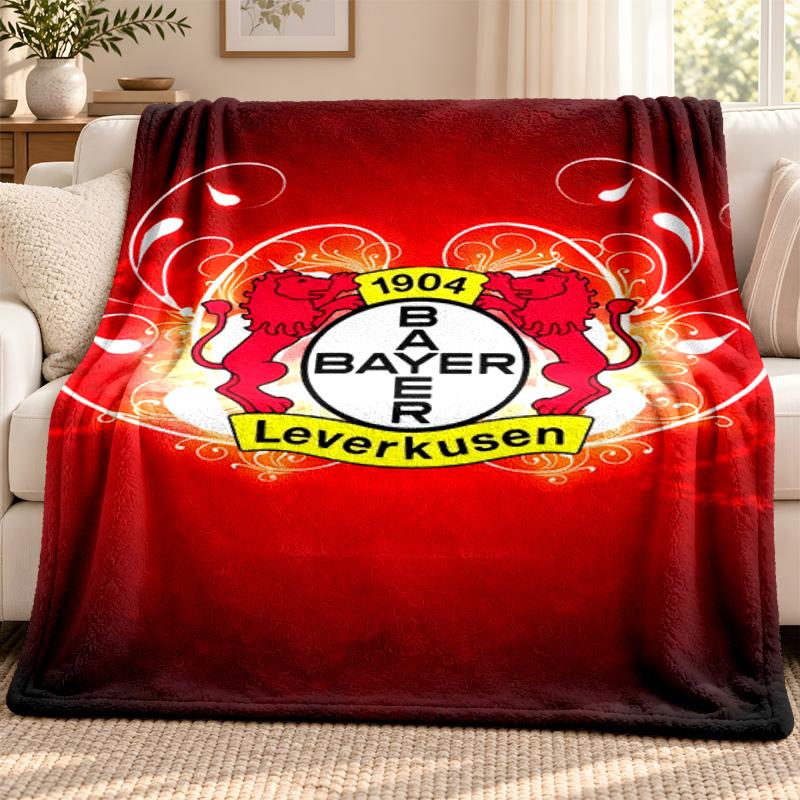 Bayer Leverkusen blanket Flannel Blanket Soft Cozy Plush Throw for Sofa Bed Lightweight Home Decoration Outdoor camping