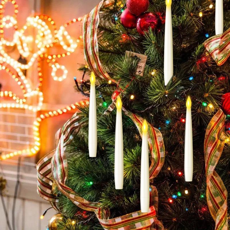 Floating LED Christmas Candle Lights for Tree and Magic Wand Decorations