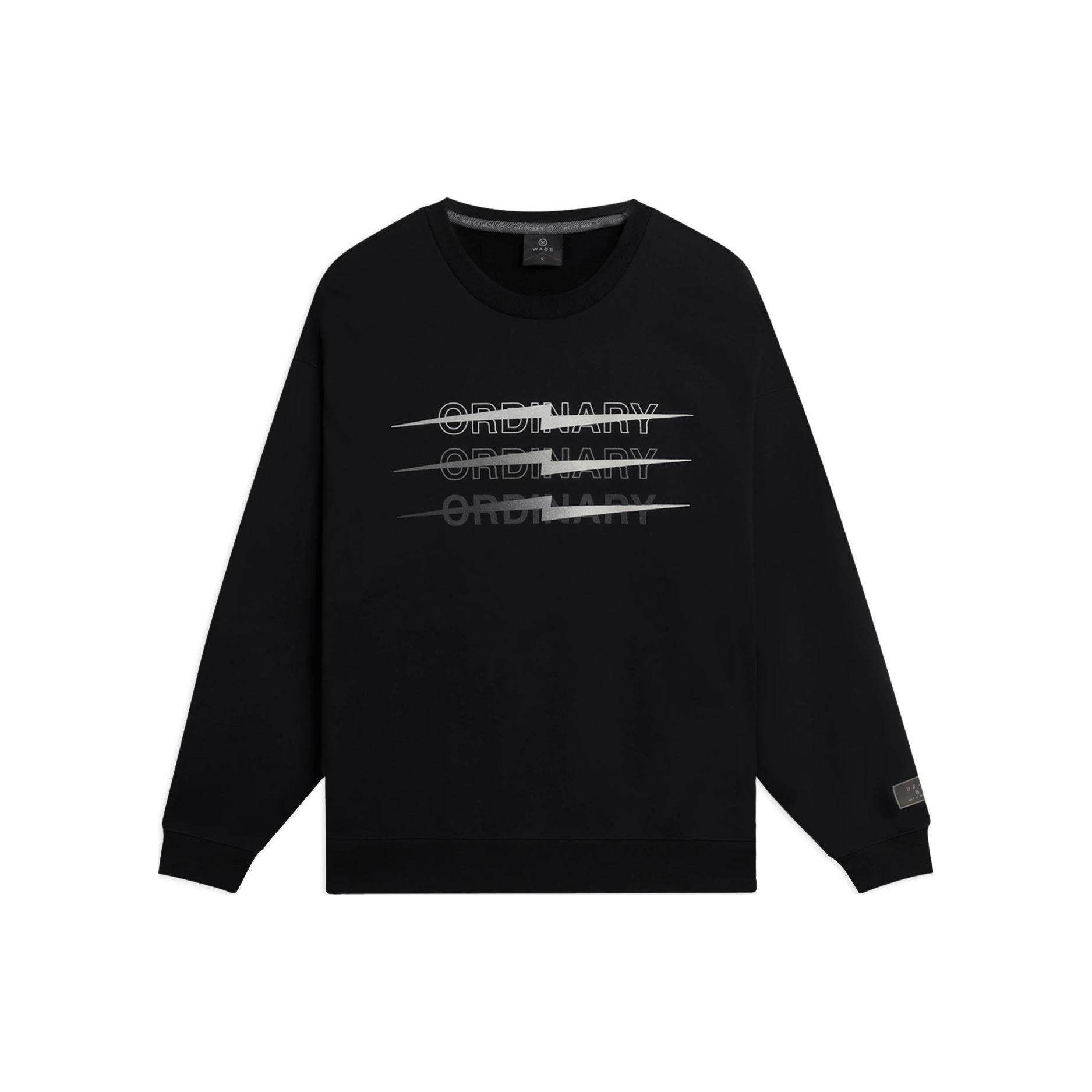 Li-Ning Way Of Wade Thunder Graphic Sweatshirt  Black  Men s AWDSC57-1 S