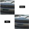 Front Grille Erts Trim Bezels Decor Cover Rings Kit for Dodge Challenger 15+