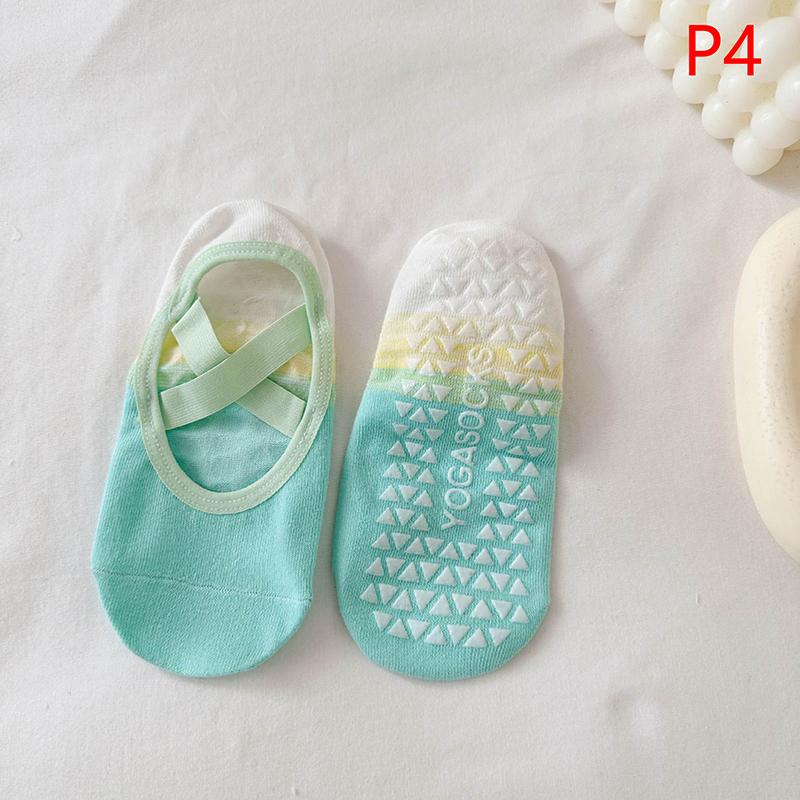 

1Pair Cotton Gradient Color Invisible Boat Socks Silicone Anti-Slip Yoga Socks Pilates Socks Breathable Bandage Fitness Sports S 4