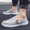 Men's Shoes Canvas Shoes Flat Lazy Shoes Casual Shoes Wide Version Shoes Low Top Shoes One Foot Galoshes Driving Shoes Large Size