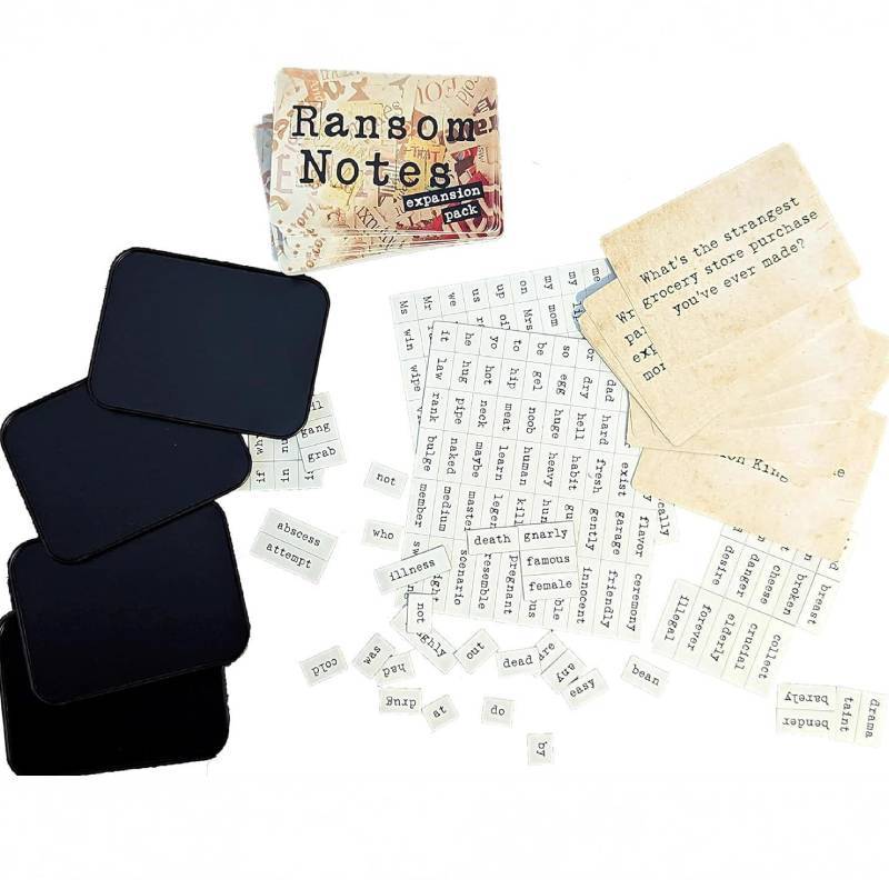 Ransom Notes And The First Card Game For Family And Friend Party Fun