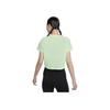 Nike Crew Neck Pullover Solid Short Sleeve Top Women Tops Steam-Green FN4118376